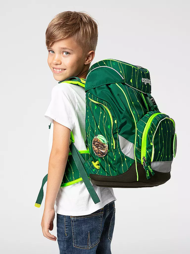 ERGOBAG | Schultaschen Set 6tlg Pack RambazamBär | grün