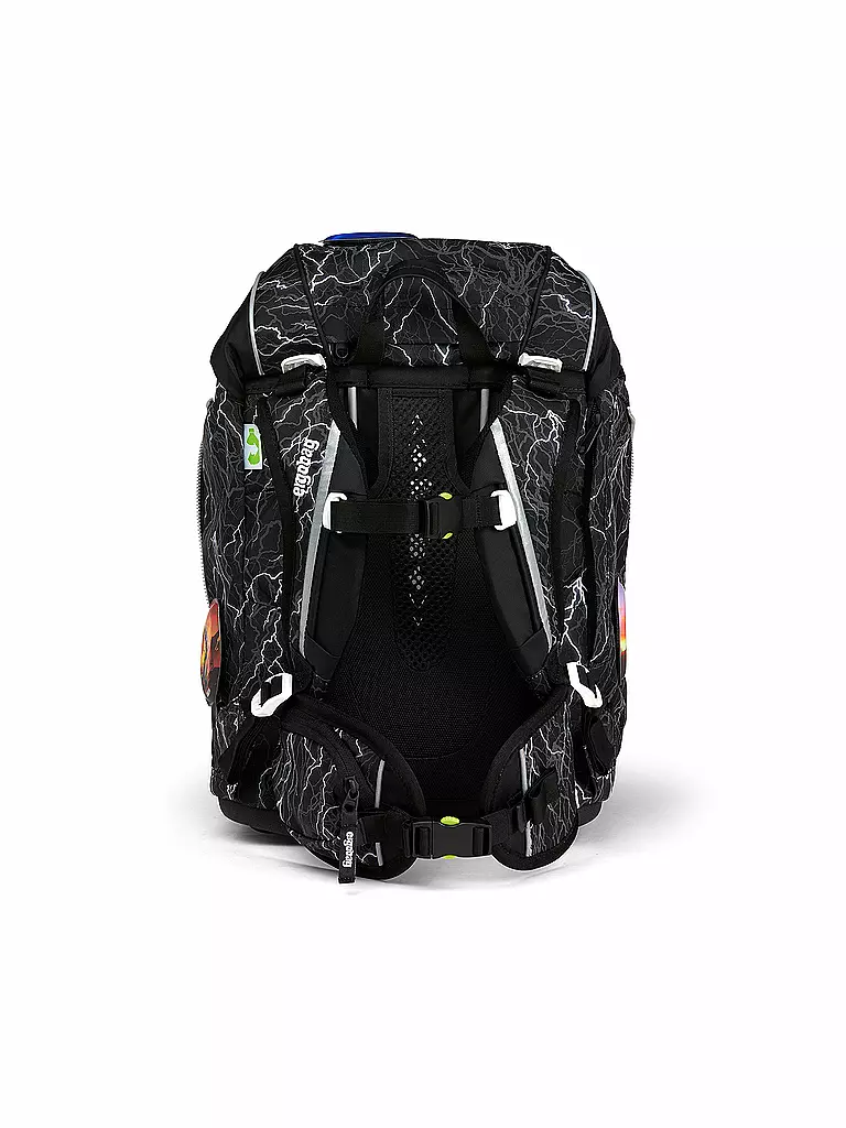 ERGOBAG | Schultaschen Set 6tlg. Pack - Super ReflektBär Glow | schwarz