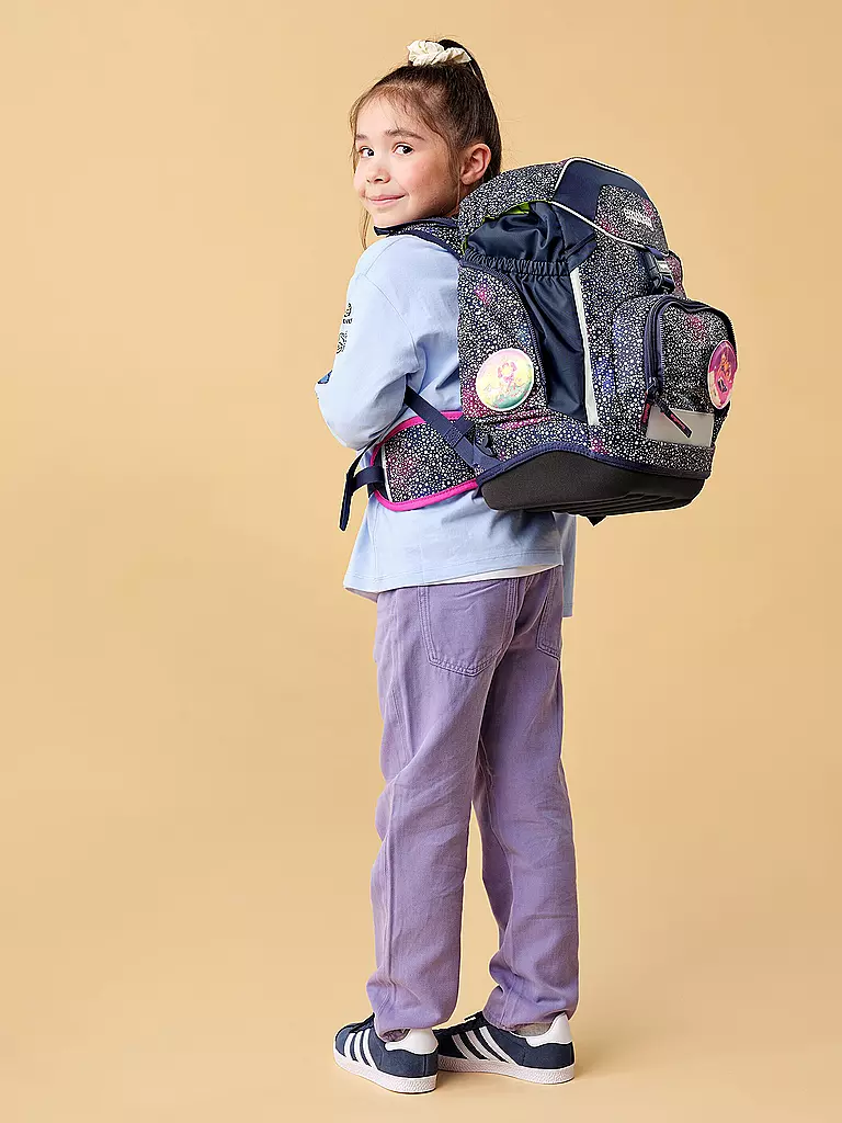ERGOBAG | Schultaschen Set 6tlg. PACK Bärlaxy | dunkelblau