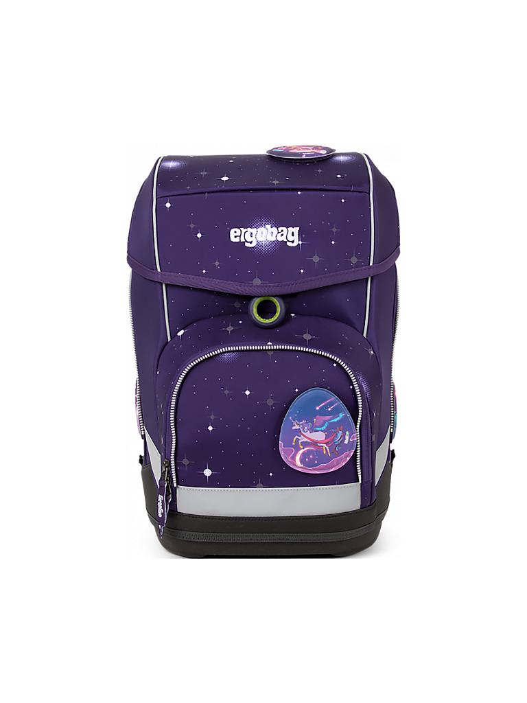 ERGOBAG | Schultaschen-Set 5-tlg. "Cubo Galaxy Glow - Bärgasus" | lila