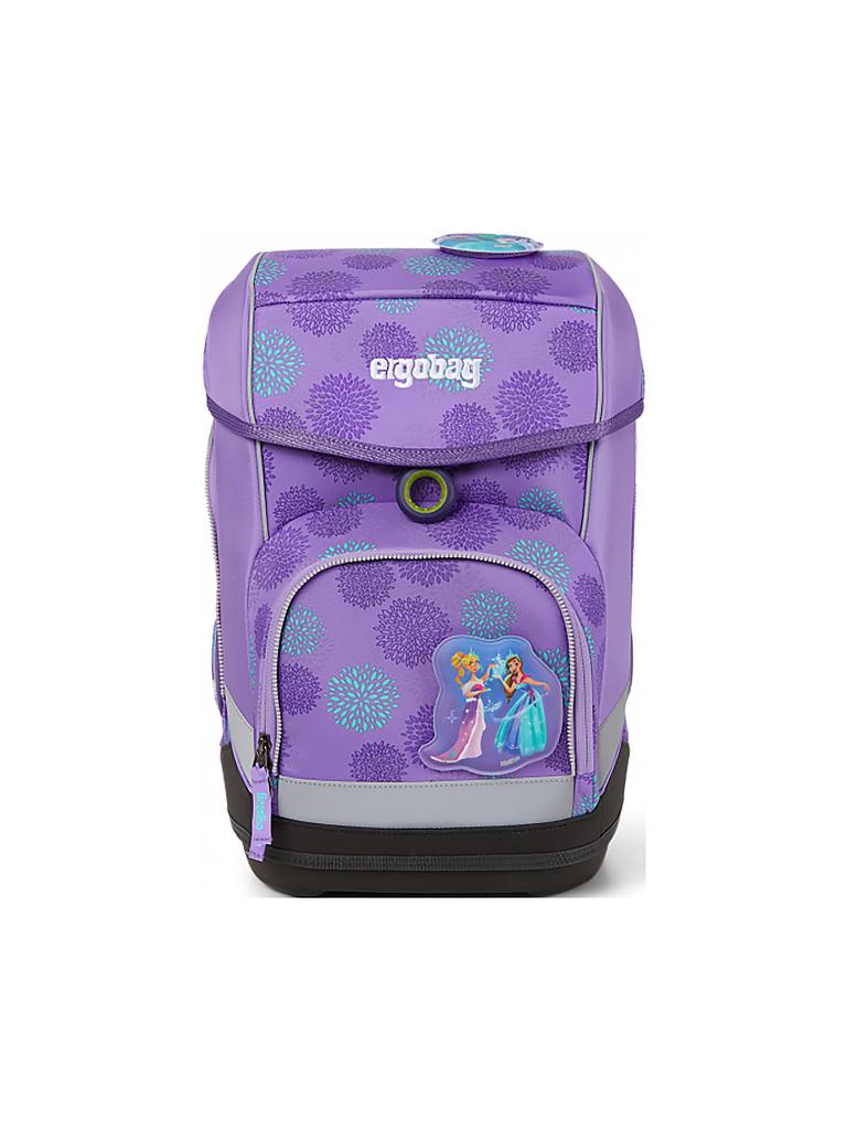 ERGOBAG | Schultaschen-Set 5-tlg. "Cubo Galaxy Glow - SchlittenzauBär" | lila