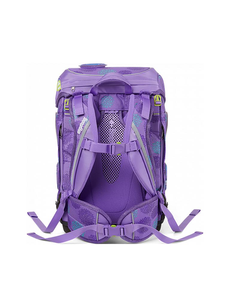 ERGOBAG | Schultaschen-Set 5-tlg. "Cubo Galaxy Glow - SchlittenzauBär" | lila