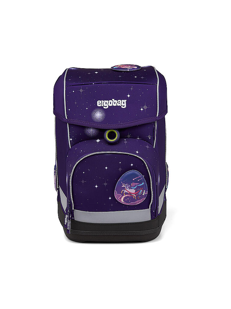 ERGOBAG | Schultaschen-Set 5tlg Cubo Bärgasus Glow Edition | lila