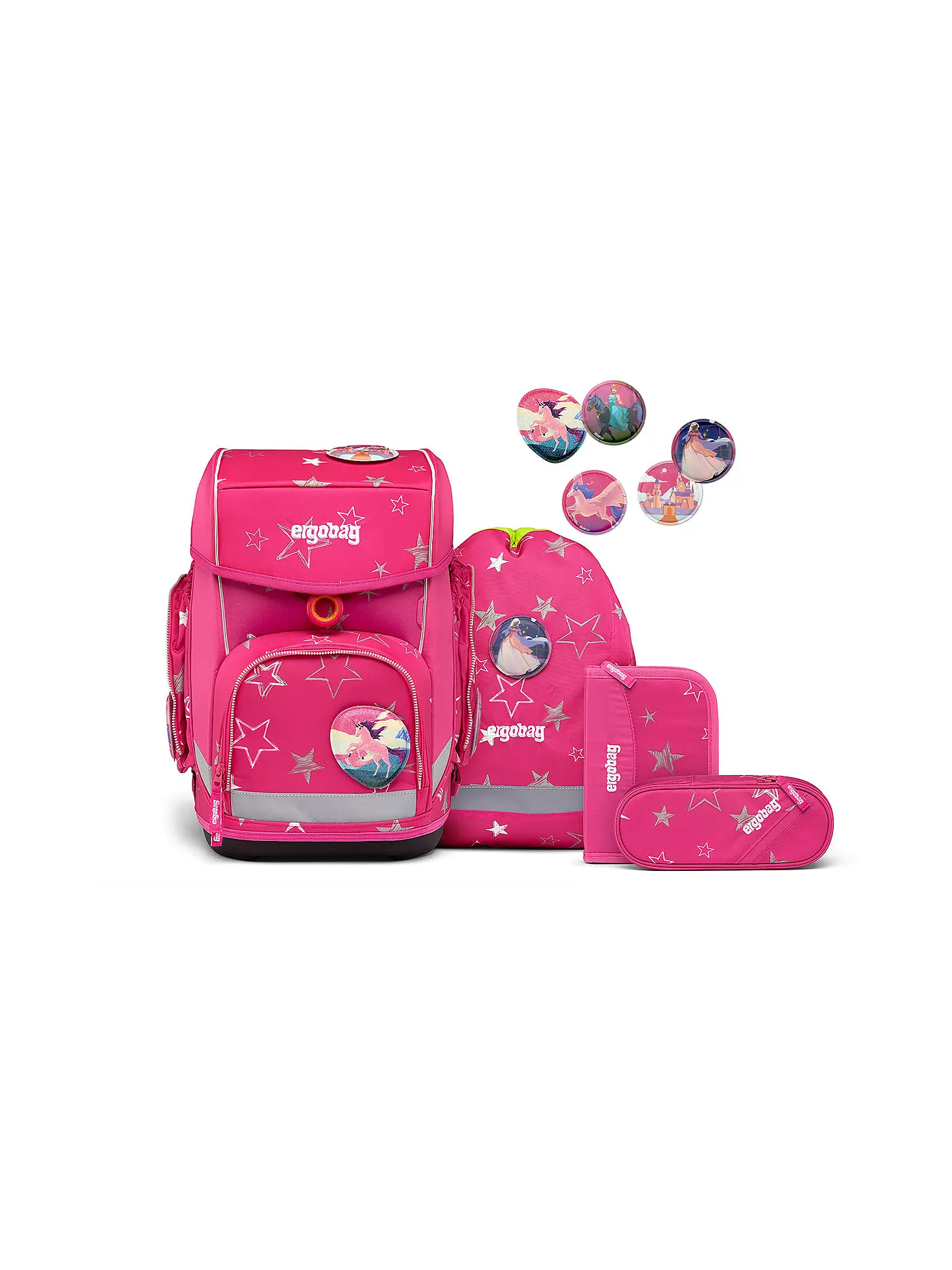 ERGOBAG | Schultaschen Set 5tlg CUBO -  | pink