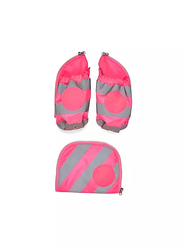 ERGOBAG | Seitentaschen Zip Set Pink mit Reflektorstreifen | pink