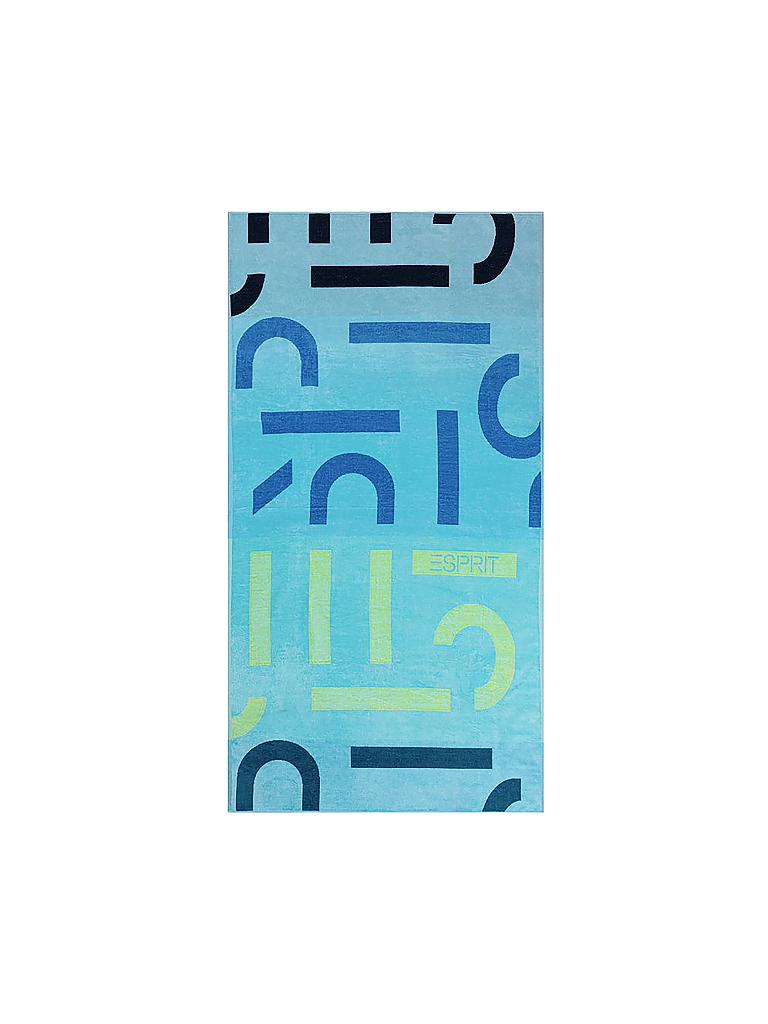 ESPRIT | Strandtuch "Letter Beach" 100x180cm  | blau