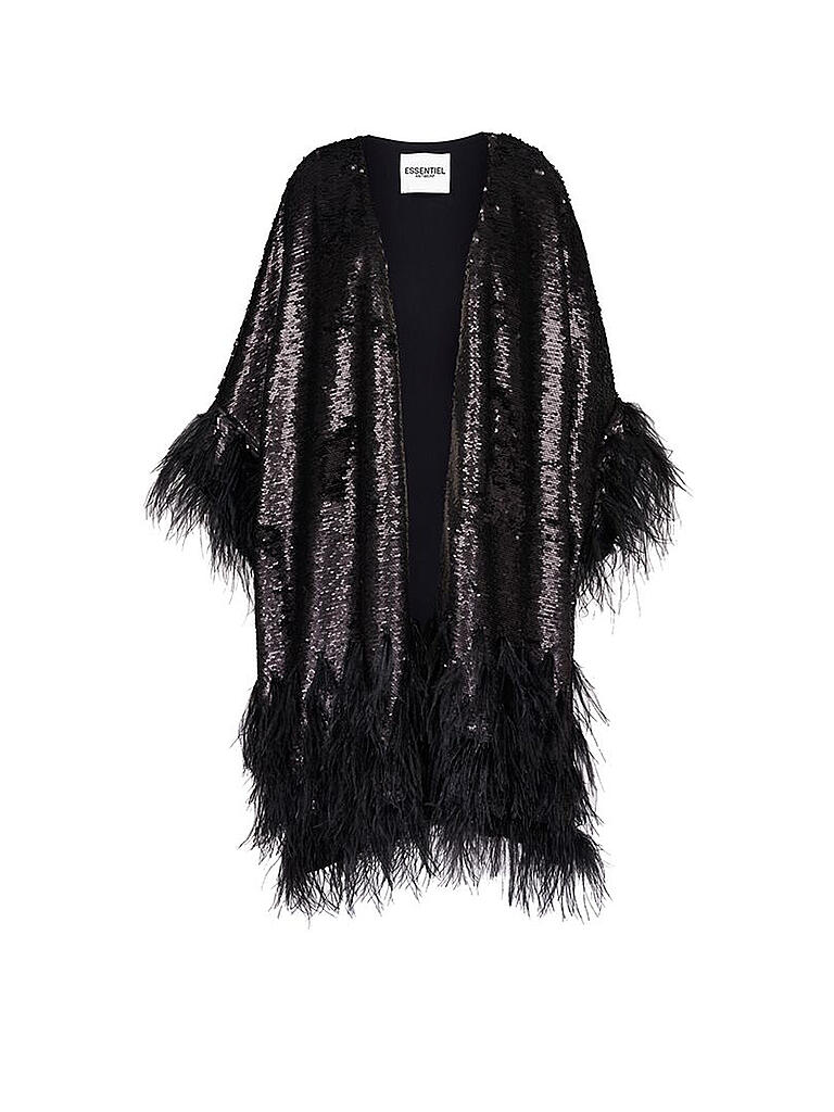 ESSENTIEL ANTWERP | Cape - Kimono " Zagreb " | schwarz