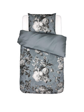 ESSENZA | Satin Bettwäsche 70x90cm / 140x200cm FLOOR Global Grey