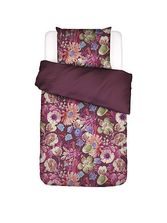 ESSENZA | Satin Bettwäsche VIOLESTA 70x90cm/140x200cm Mauve Wine