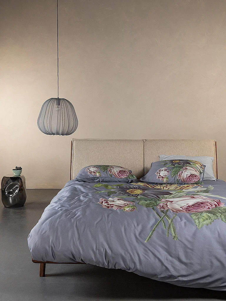 ESSENZA Parure de lit en satin 70x90cm / 140x220cm MADIA Global Grey gris clair