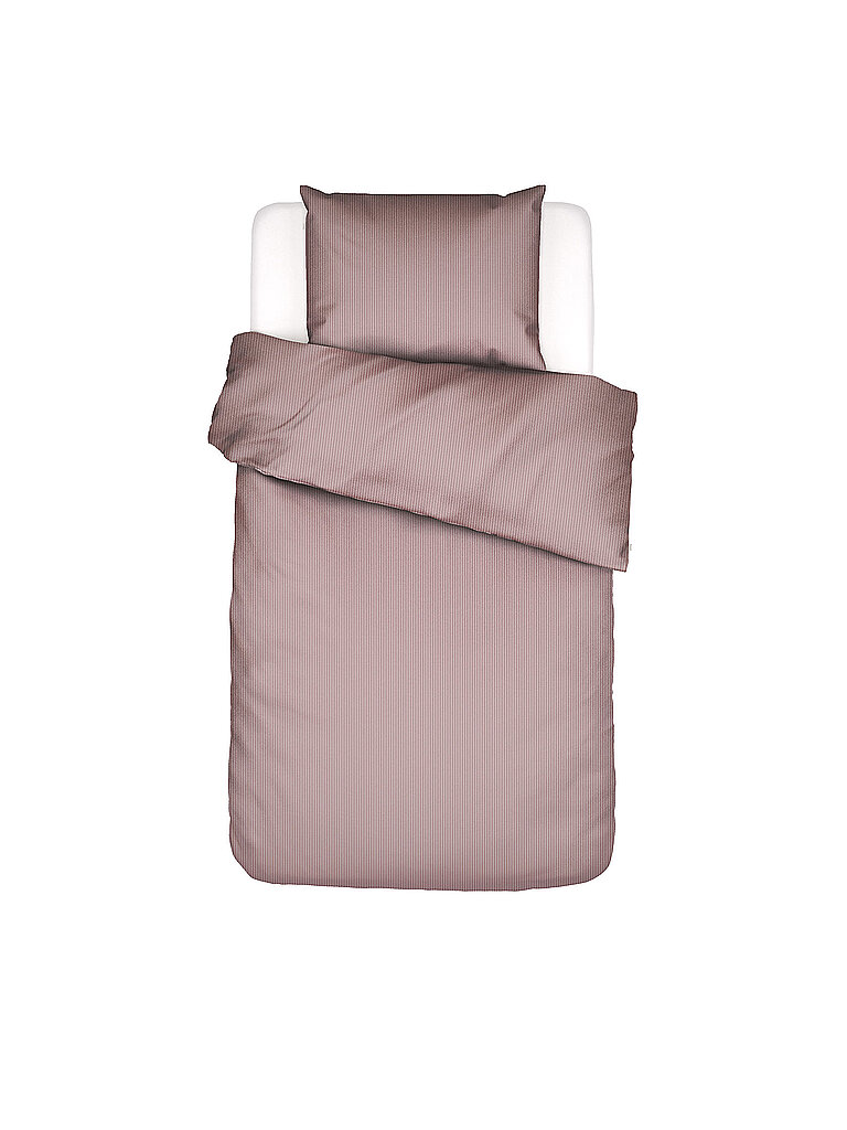 Satin Bettwäsche 70x90cm / 140x200cm COLETTA Woodrose rosa baby