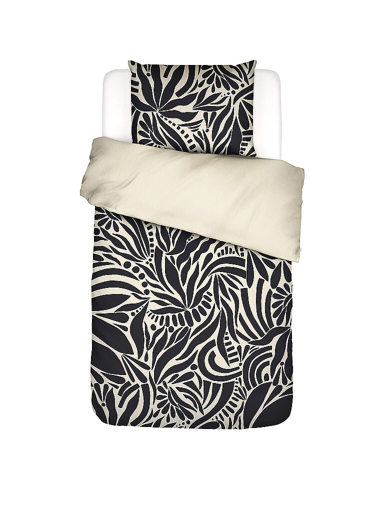 Satin Bettwäsche 70x90cm / 140x200cm ALLORI Anthracite grau baby