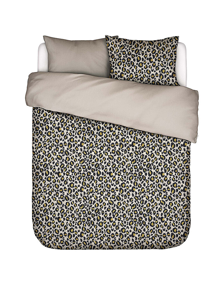 Satin Bettwäsche 2x 70x90cm / 200x200cm FEDELIA Sand Storm hellbraun baby