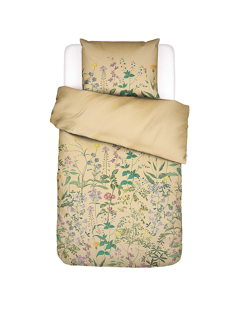 Satin Bettwäsche AUGUSTINA 70x90/140x200cm Yellow Straw gelb baby