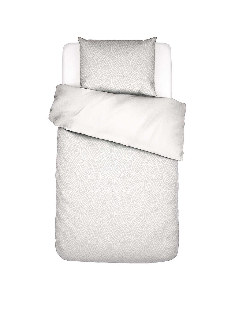 Satin Bettwäsche DOLORES 70x90/140x200cm White weiss baby