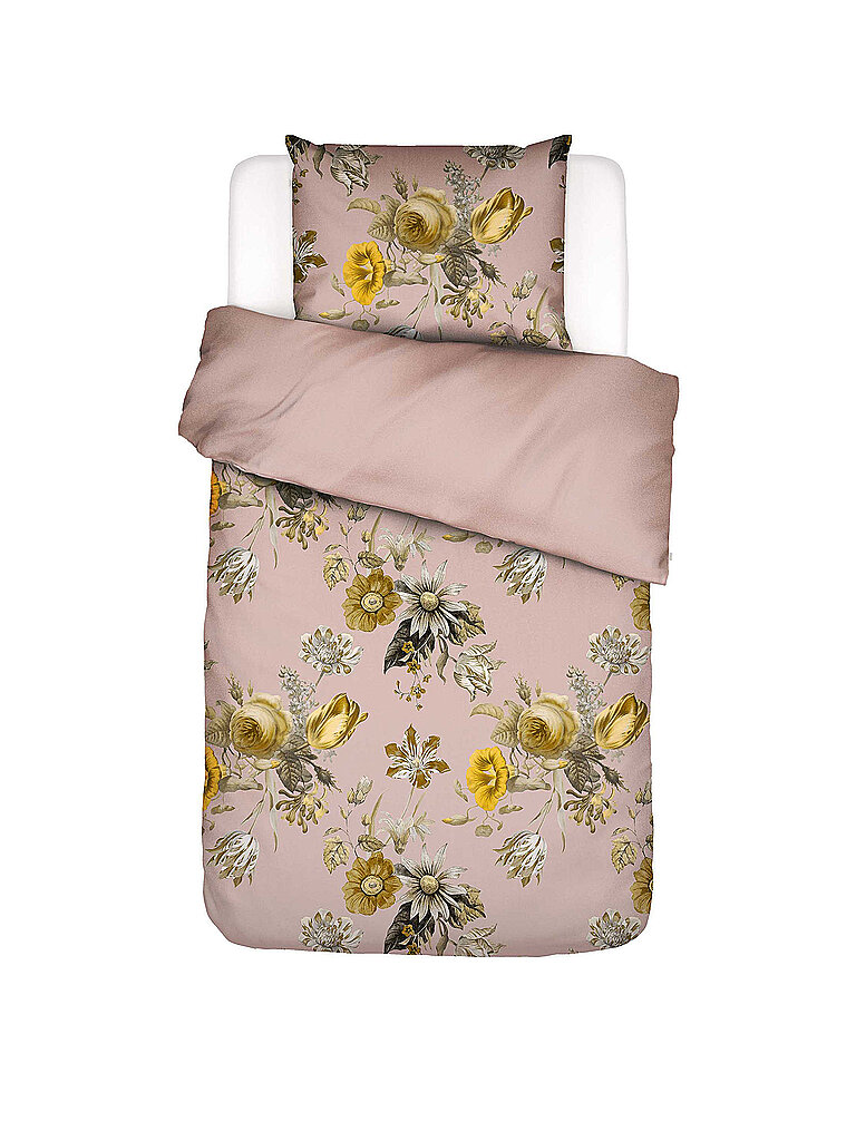 Satin Bettwäsche FLOREAN 70x90/140x200cm Blush Pink rosa baby