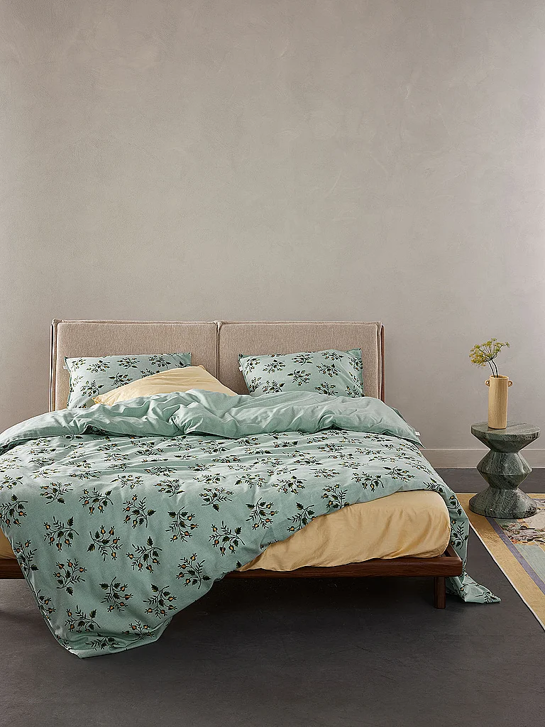 ESSENZA Parure de lit JOLIEN 70x90cm / 140x200cm Vert Surf vert clair