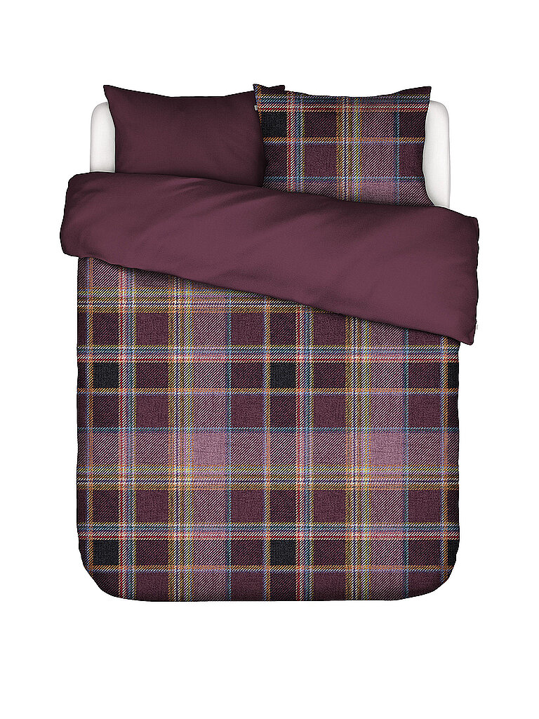 ESSENZA Tencel Bettwäsche MEAU 70x90cm/140x200cm Mauve Wine  dunkelrot