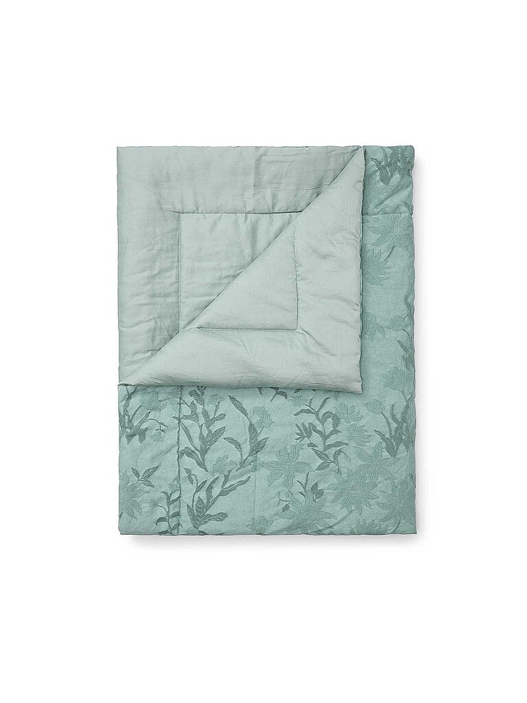 ESSENZA Tagesdecke - Plaid CLAUDINE 150x200cm Dusty Deal mint