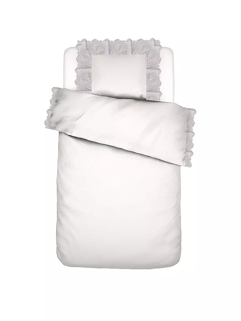 ESSENZA | Bettwäsche Garnitur MAEN 70x90cm/140x200cm White | weiss
