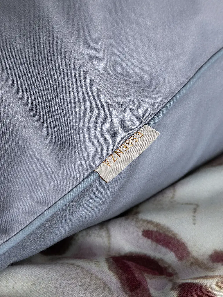 ESSENZA | Satin Bettwäsche 2x  70x90cm / 140x200cm MADIA Global Grey | hellgrau