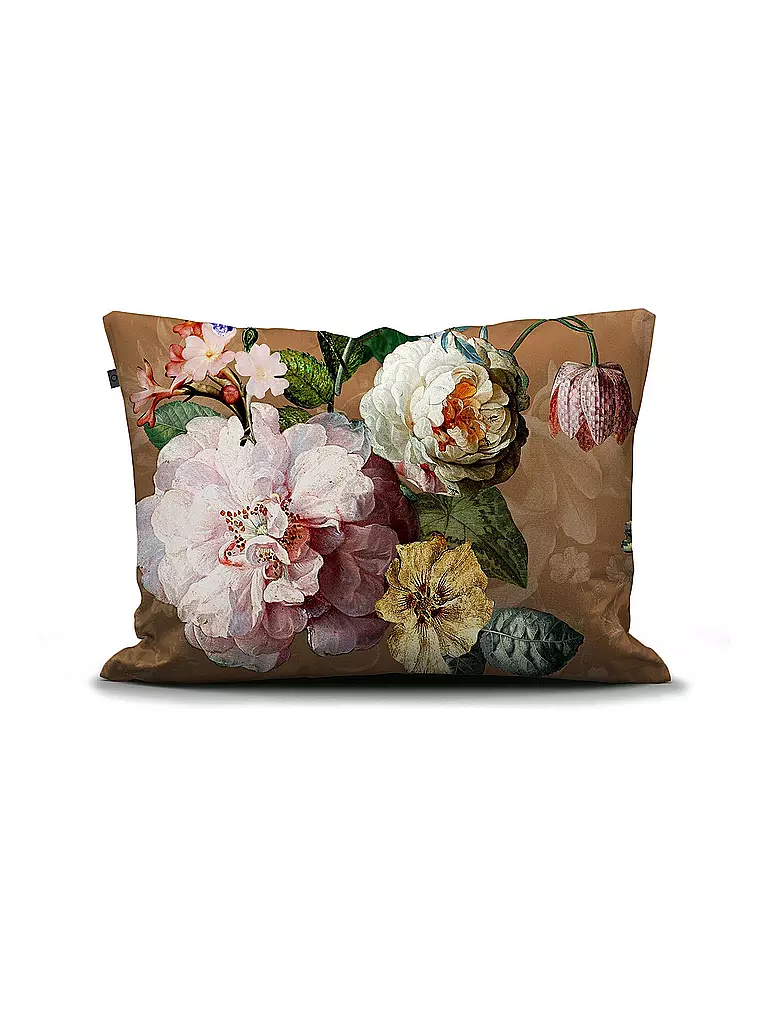 ESSENZA | Satin Bettwäsche 70x90cm / 140x200cm FLEUR Cinnamon | senf
