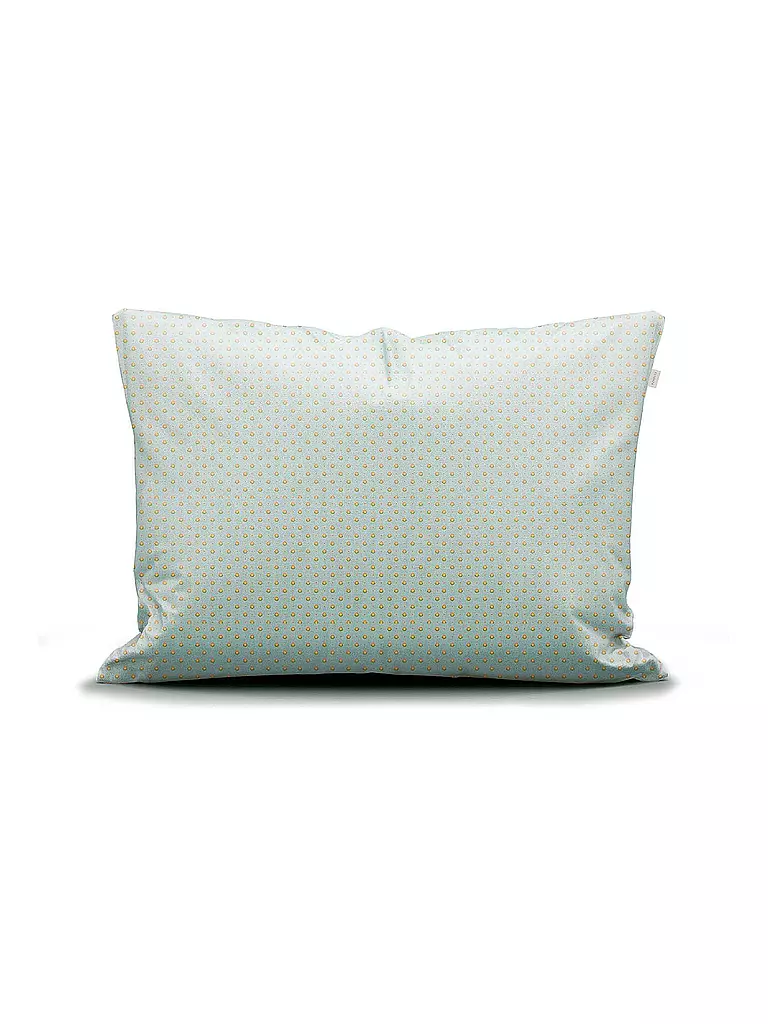 ESSENZA | Satin Bettwäsche 70x90cm / 140x200cm Ophelia Hazy Blue | camel