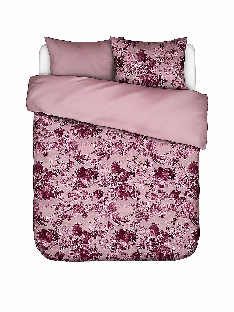 ESSENZA | Satin Bettwäsche ANNABELLA 70x90cm/140x200cm Spot on Pink | beere