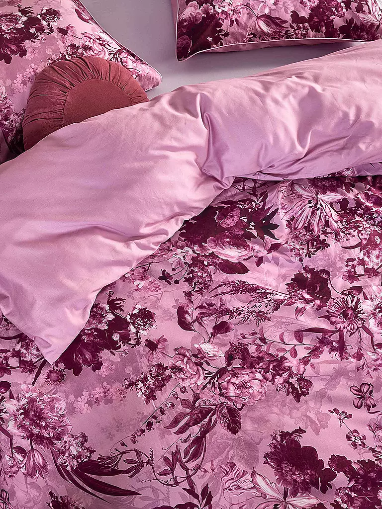 ESSENZA | Satin Bettwäsche ANNABELLA 70x90cm/140x200cm Spot on Pink | beere