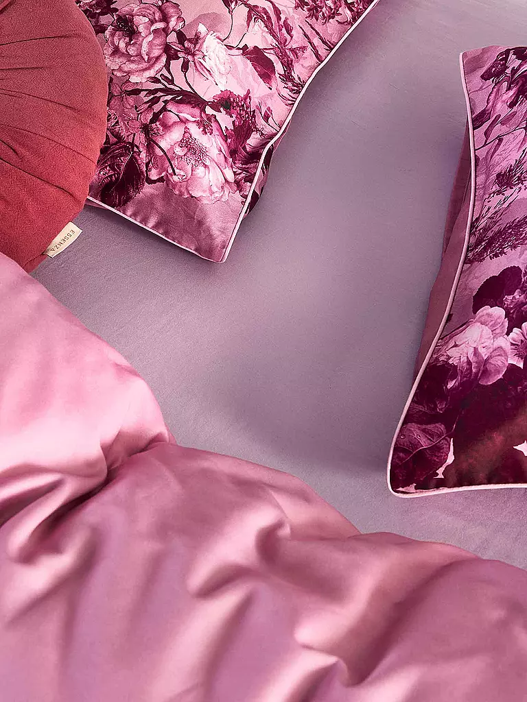 ESSENZA | Satin Bettwäsche ANNABELLA 70x90cm/140x200cm Spot on Pink | beere