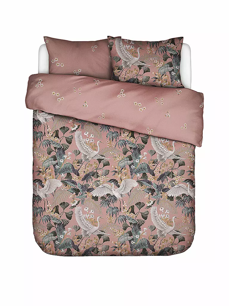 ESSENZA | Satin Bettwäsche DIEM 2x 70x90cm/200x200cm Antique Pink | rosa