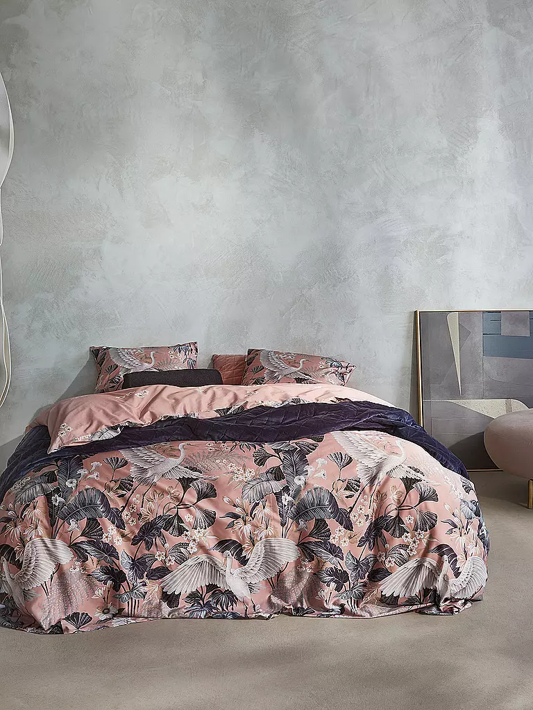 ESSENZA | Satin Bettwäsche DIEM 2x 70x90cm/200x200cm Antique Pink | rosa