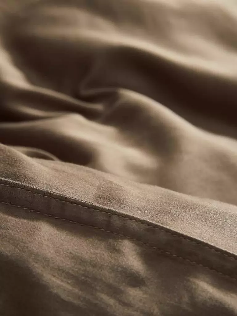 ESSENZA | Satin Bettwäsche Minte 70x90cm / 140x200cm Cafe Noir | braun