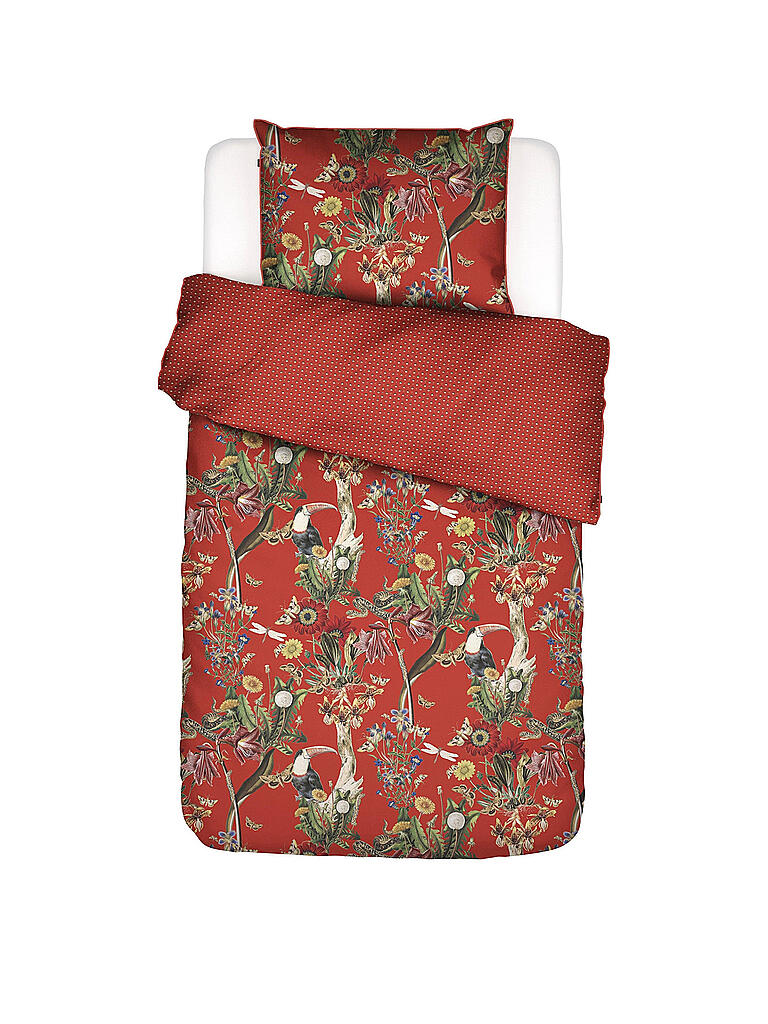 ESSENZA | Satin-Bettwäsche Airen 70x90cm/140x200cm | rot