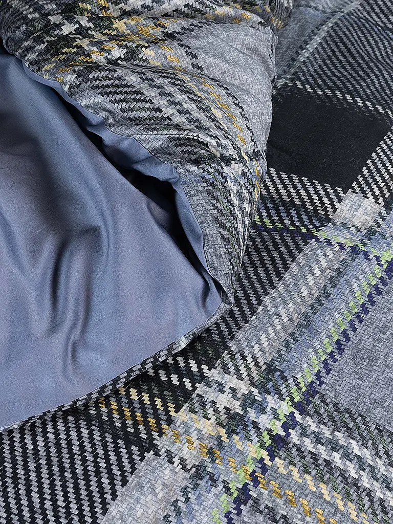 ESSENZA | Twill Bettwäsche 70x90cm / 140x200cm MEAU Global Grey | grau