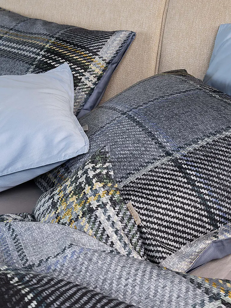 ESSENZA | Twill Bettwäsche 70x90cm / 140x220cm MEAU Global Grey | grau