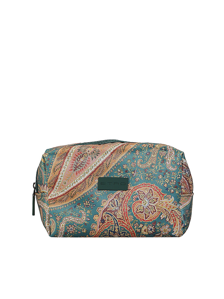ETRO Kosmetiktasche - Beauty Case (X0890 Green / Orange)