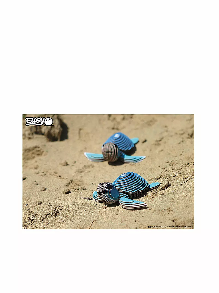 EUGY | 3D Bastelset Schildkröte | keine Farbe
