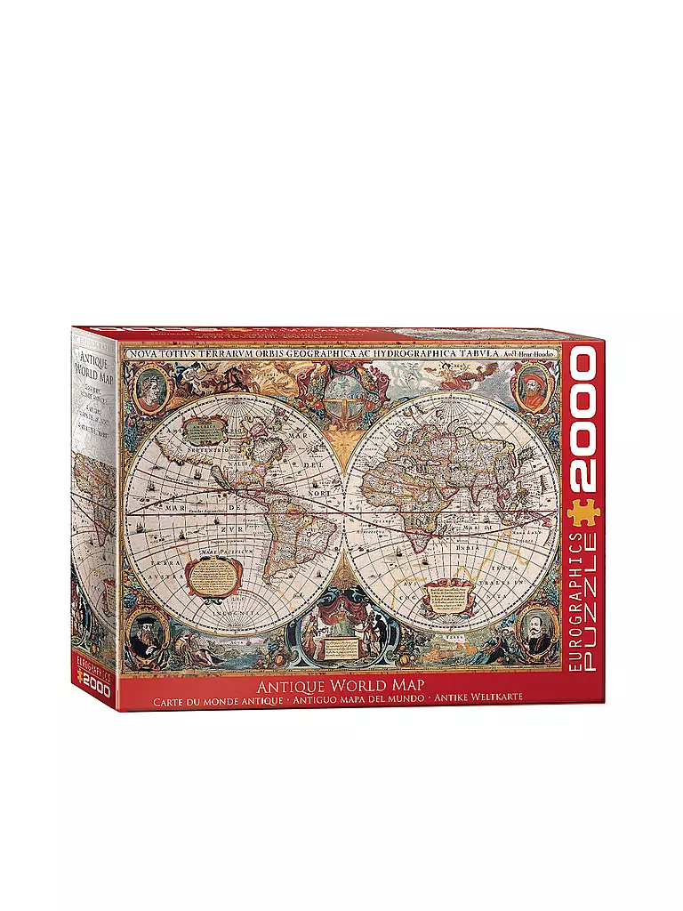 EUROGRAPHICS | Puzzle - Antique World Map 2000 Teile | keine Farbe