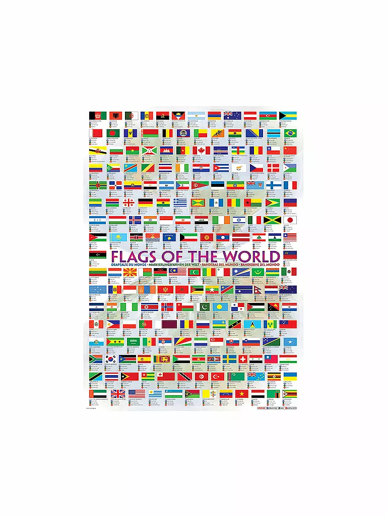 EUROGRAPHICS | Puzzle - Flags of the World (1000 Teile) | bunt