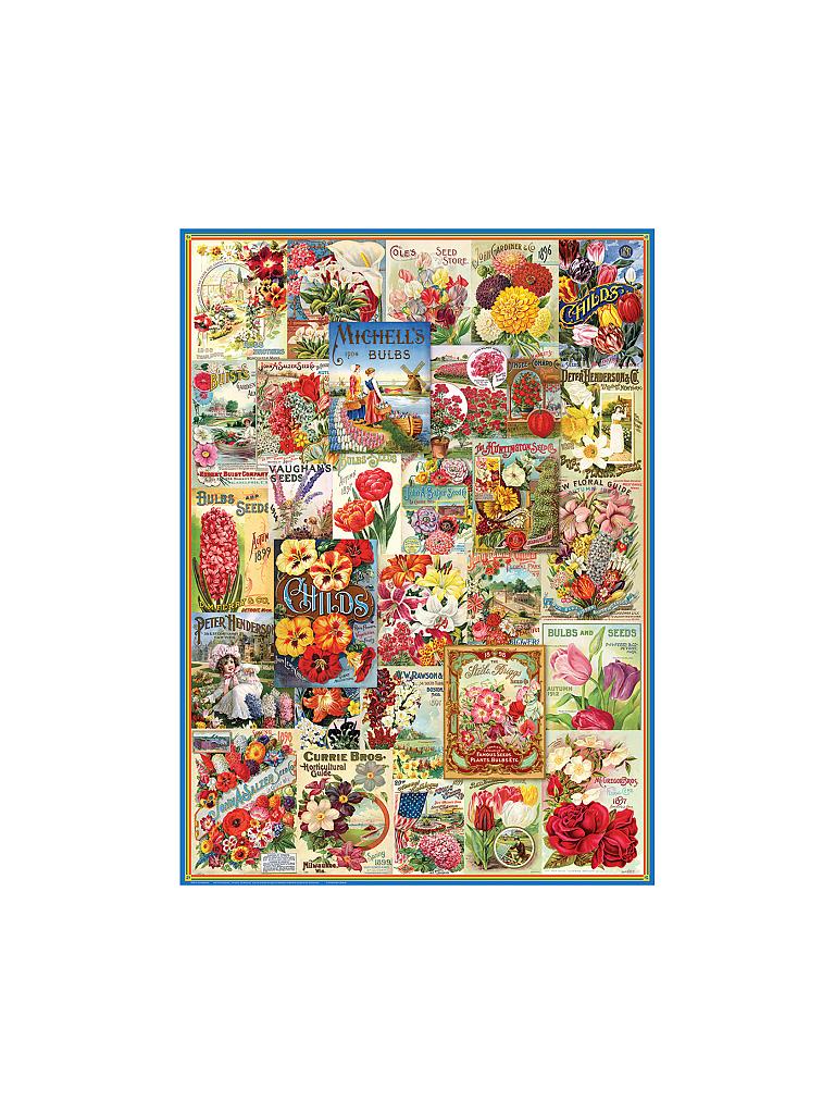 EUROGRAPHICS | Puzzle - Flower Seed Catalog Covers (1000 Teile) | bunt