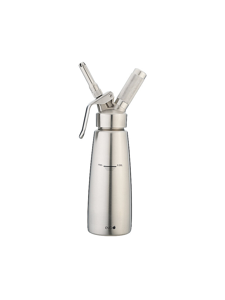 Sahne - Siphon Gerät 0,5l Edelstahl silber baby