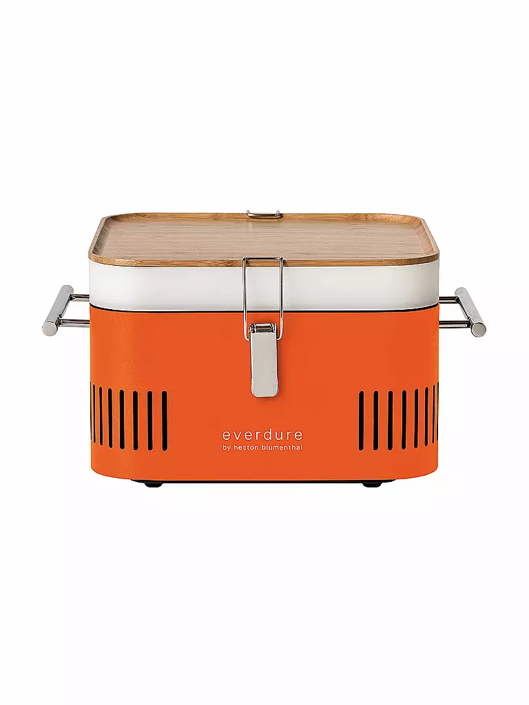 EVERDURE BY HESTON BLUMENTHAL | Tragbarer Holzkohlegrill CUBE Orange | orange