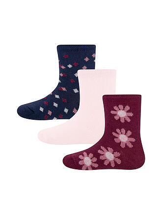 EWERS | Baby Socken 3er Pkg. bordo 