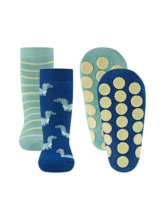 EWERS | Kinder ABS Socken 2er Pkg. blau / mint