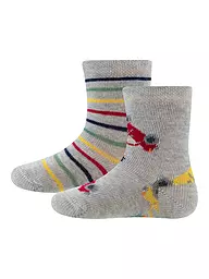 EWERS | Baby Socken 2er Pkg grau mele | hellgrau