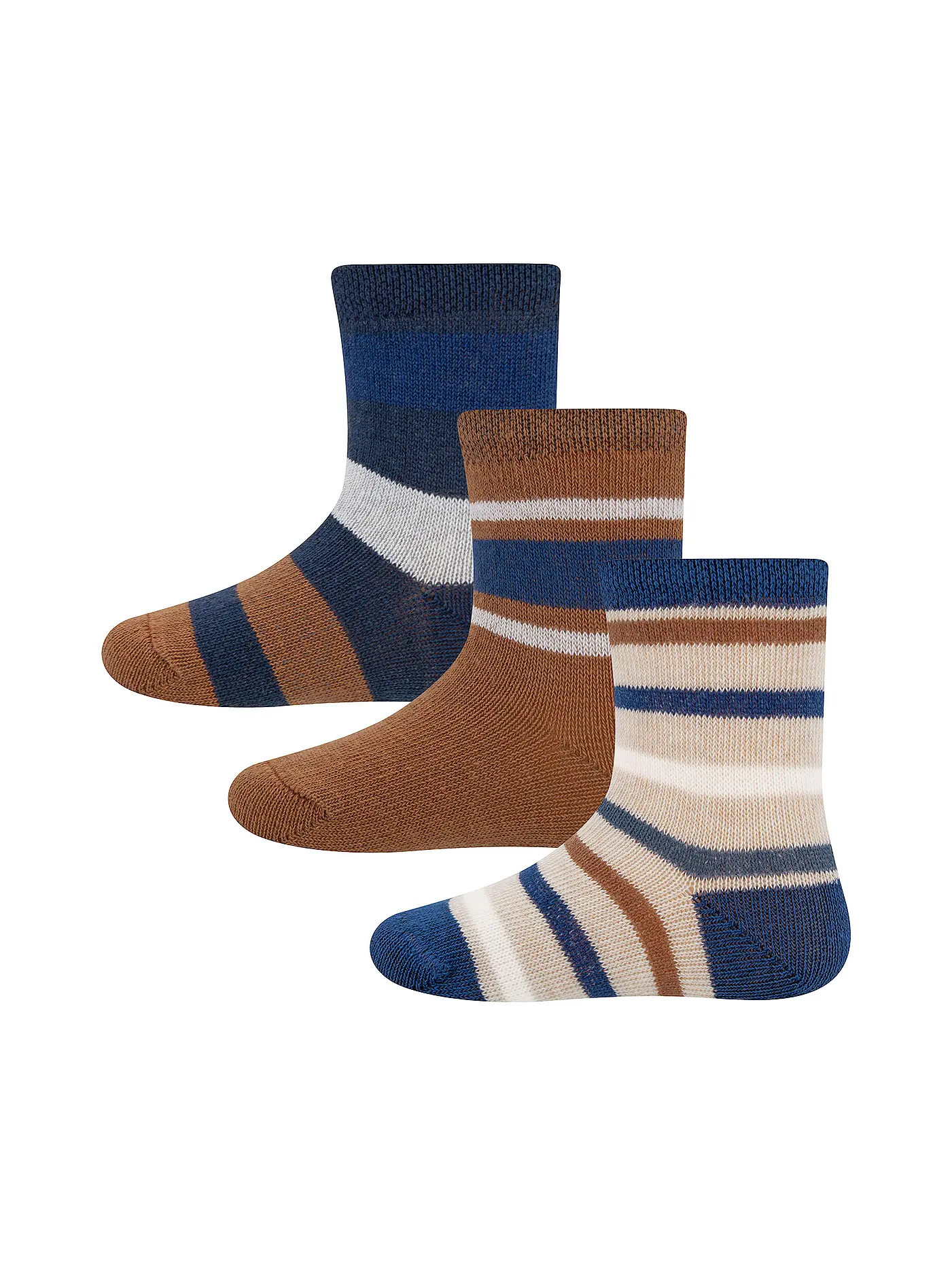 EWERS | Baby Socken 3er Pkg. blau  | blau