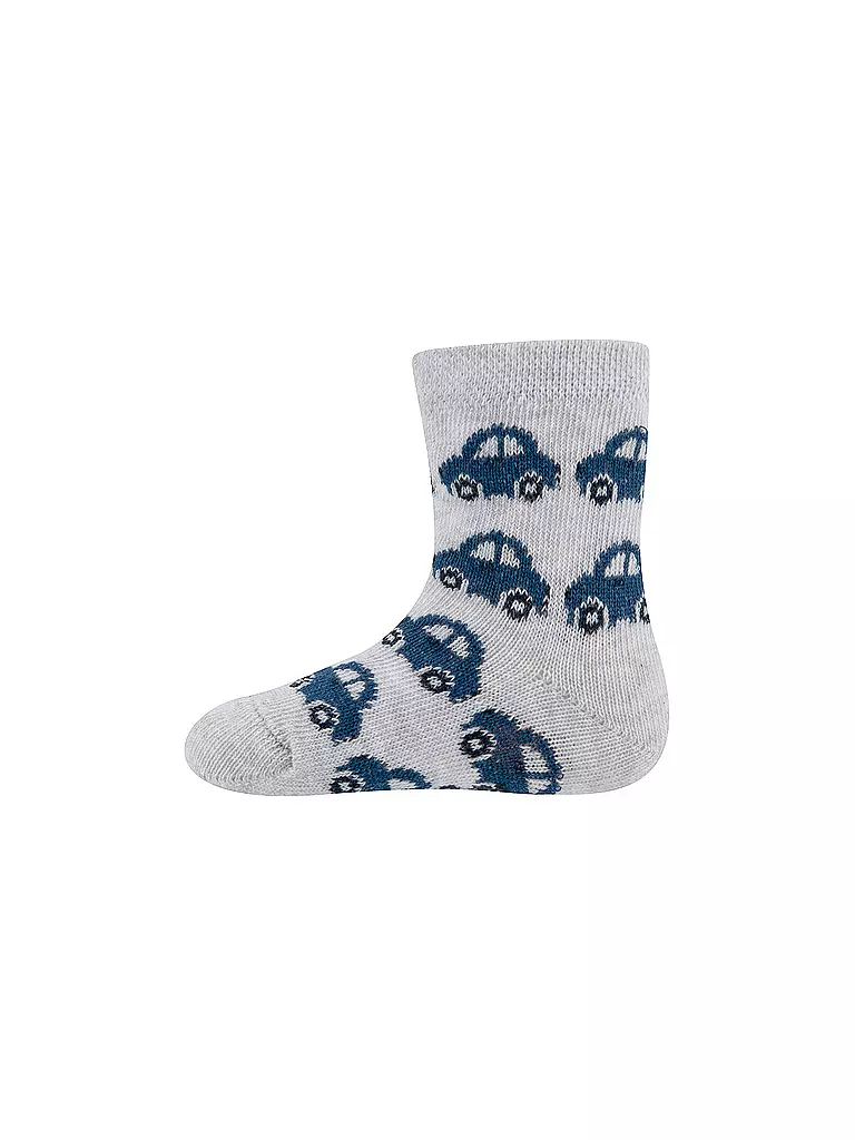 EWERS | Jungen Socken 3er Pkg Auto hellblau | blau