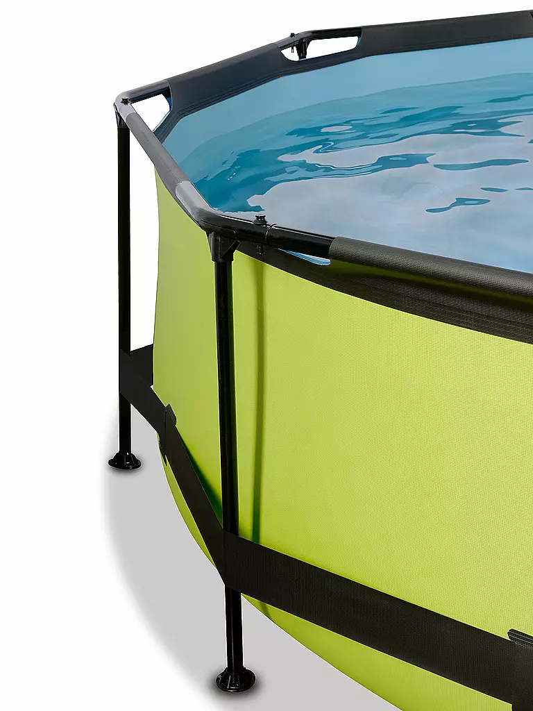 EXIT TOYS | Lime Pool ø244x76cm mit Abdeckung und Filterpumpe | keine Farbe