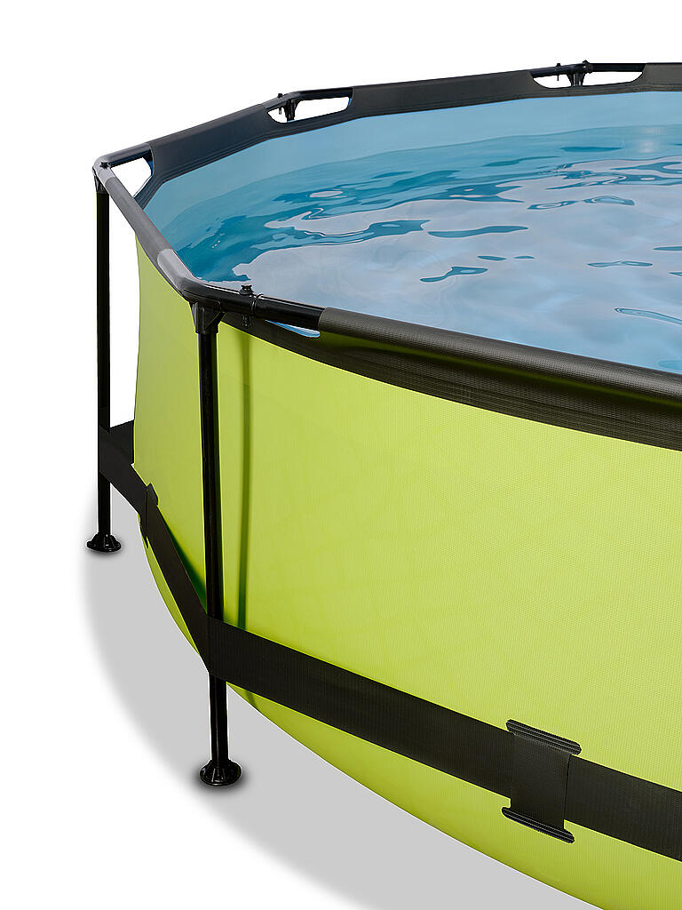 EXIT TOYS | Lime Pool ø300x76cm mit Abdeckung und Filterpumpe | keine Farbe